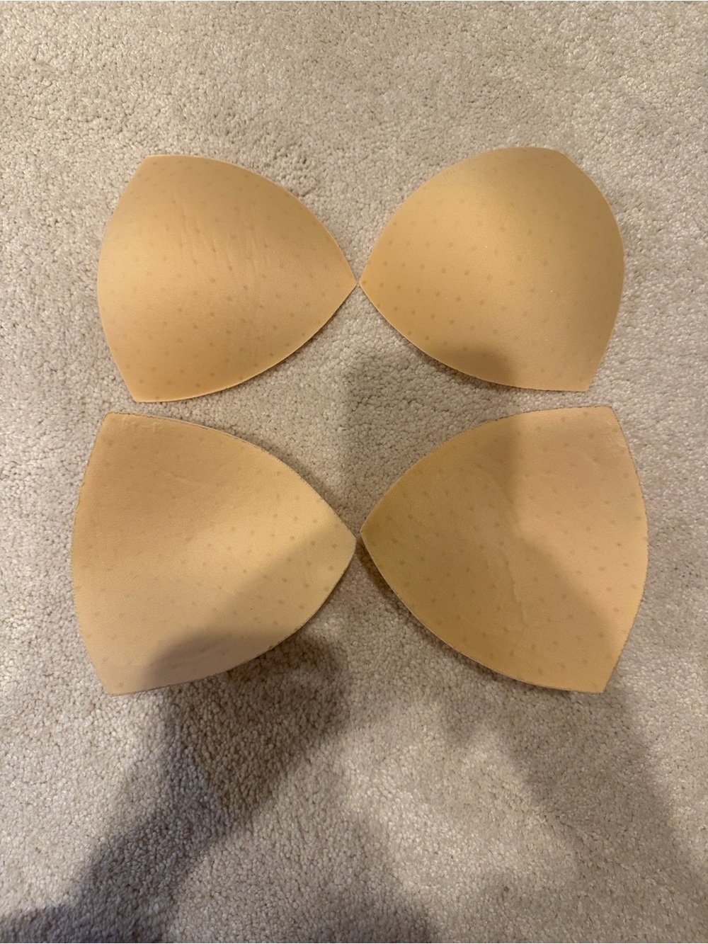 Bra Padding Inserts & Adhesive Bundle - Tan Nude White Black Removables Reusable - Picture 7 of 12